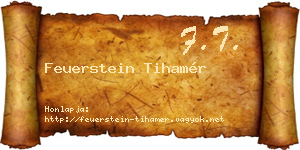 Feuerstein Tihamér névjegykártya